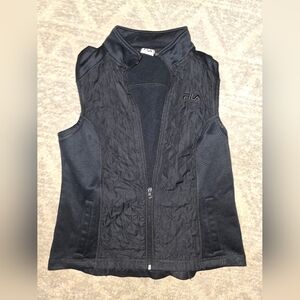 Fila Women's Quilted Black Vest